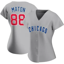 Chicago Cubs Phil Maton Gray Replica Women's Road Player Jersey