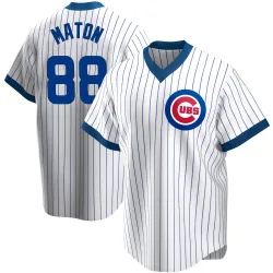 Chicago Cubs Phil Maton White Replica Youth Home Cooperstown Collection Player Jersey