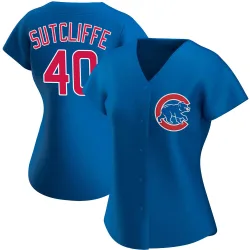Chicago Cubs Rick Sutcliffe Royal Replica Women's Alternate Player Jersey