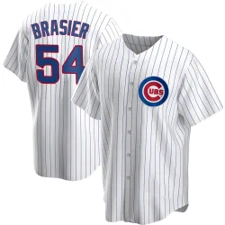 Chicago Cubs Ryan Brasier White Replica Men's Home Player Jersey