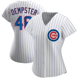 Chicago Cubs Ryan Dempster White Replica Women's Home Player Jersey