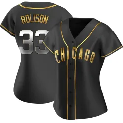 Chicago Cubs Ryan Rolison Black Golden Replica Women's Alternate Player Jersey