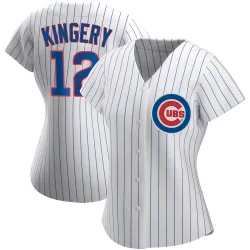 Chicago Cubs Scott Kingery White Replica Women's Home Player Jersey