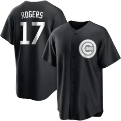Chicago Cubs Taylor Rogers White Replica Men's Black/ Player Jersey