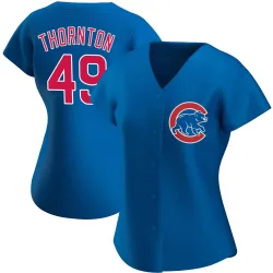 Chicago Cubs Trent Thornton Royal Authentic Women's Alternate Player Jersey