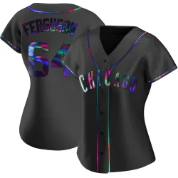 Chicago Cubs Tyler Ferguson Black Holographic Replica Women's Alternate Player Jersey