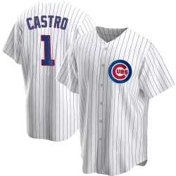 Chicago Cubs Willi Castro White Replica Men's Home Player Jersey