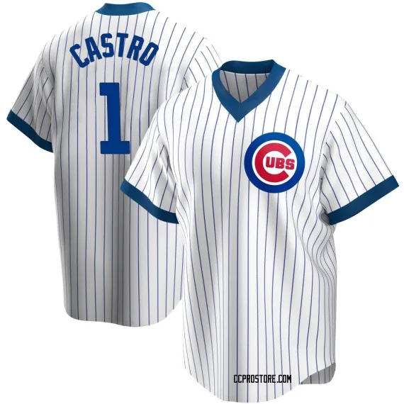Chicago Cubs Willi Castro White Replica Youth Home Cooperstown Collection Player Jersey